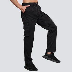 jsaierl Cargo Pants for Men, Men's Relaxed Straight-Fit Cargo Pants Multi-Pockets Work Pants Lightweight Trousers Black 3X-Large - product information 4