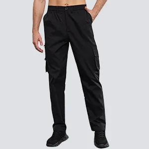 jsaierl Cargo Pants for Men, Men's Relaxed Straight-Fit Cargo Pants Multi-Pockets Work Pants Lightweight Trousers Black 3X-Large - product information 5