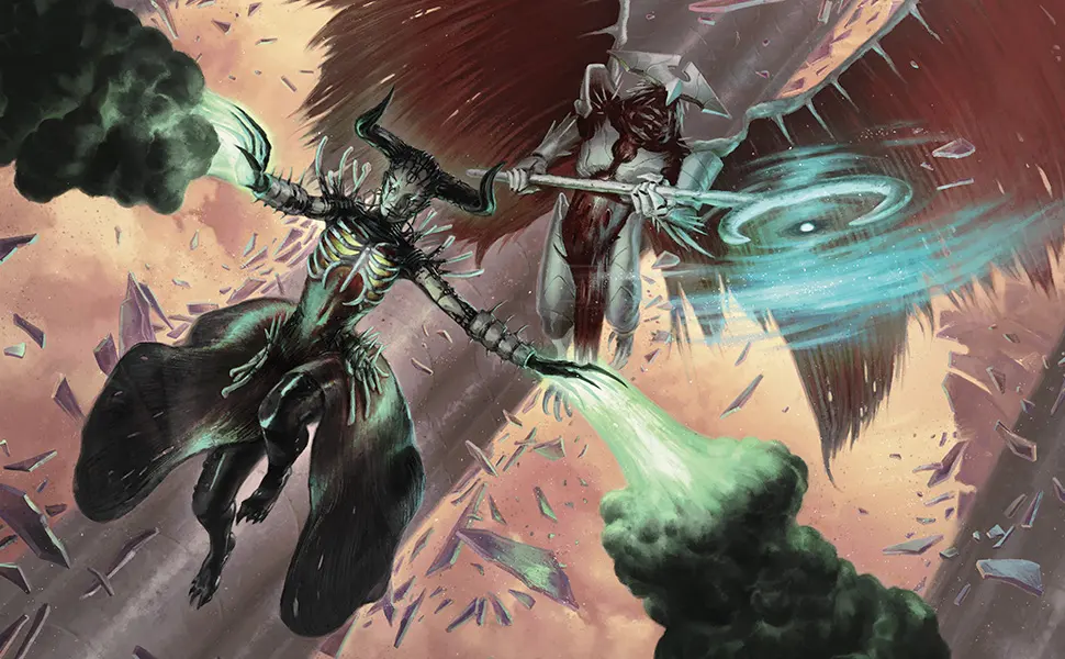 Magic: The Gathering March of the Machine Commander Deck - Call for Backup (100-Card Deck, 10 Planechase cards, Collector Booster Sample Pack + Accessories) - March of the Machine Commander