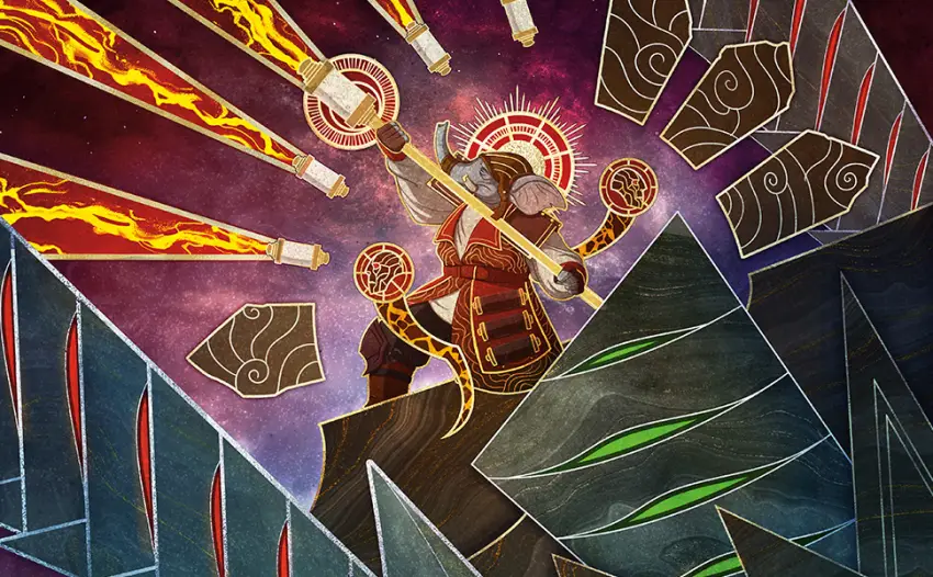 Magic: The Gathering March of the Machine Commander Deck - Divine Convocation (100-Card Deck, 10 Planechase cards, Collector Booster Sample Pack + Accessories) - Collector Booster Sample Pack