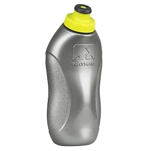 Nathan Peak Hydration Waist Pack with storage area & Run Flask 18oz  Running, Hiking, Camping, Cycling 18 oz Black - flask