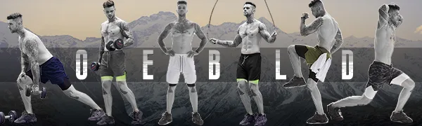 OEBLD Mens Athletic Shorts 2-in-1 Gym Workout Running 7'' Shorts with Towel Loop Grey Large - product information 20