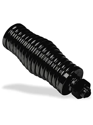 2pc Heavy-Duty Barrel Spring Mounting Base Black-Finish 6mm Spring 1/2" Mounting Hardware CB Radio Antenna/Lighted LED Whips up to 102" 2pc Black - Black-Plated Barrel Spring Mounting Base