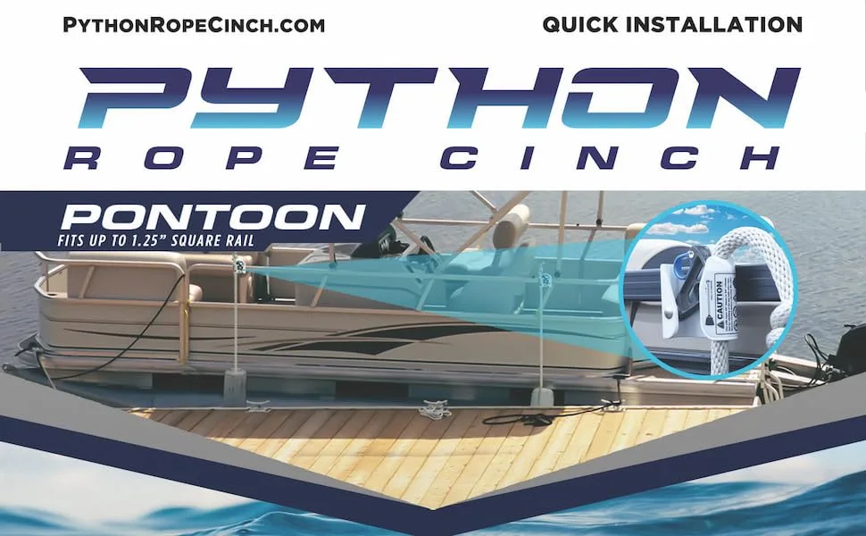 Python Pontoon Boat Fender Hanger - Pontoon Boat Fender Hanger Easily Adjust Boat Fenders