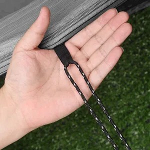 Camping Hammock with Net,Travel Portable Lightweight Hammocks with Tree Straps and Solid D-Shape Carabiners,Parachute Nylon Hammock for Outsides Backpacking Beach Backyard Patio Hiking Black & Grey - outdoor hammock