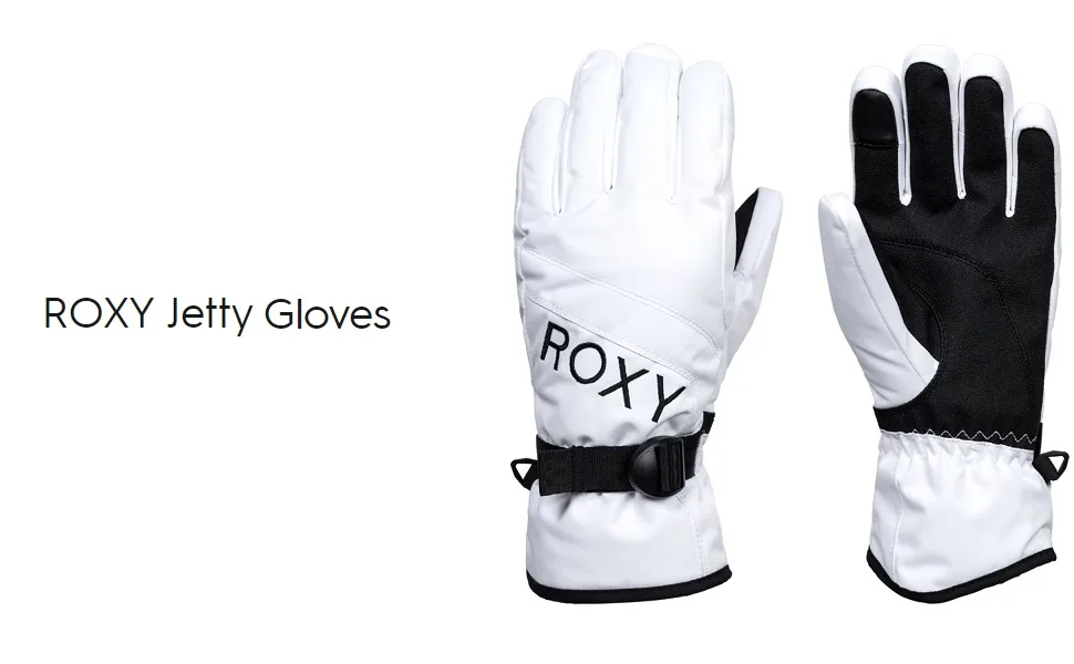 Roxy Jetty Solid Gloves Womens True Black Small - jetty gloves main.