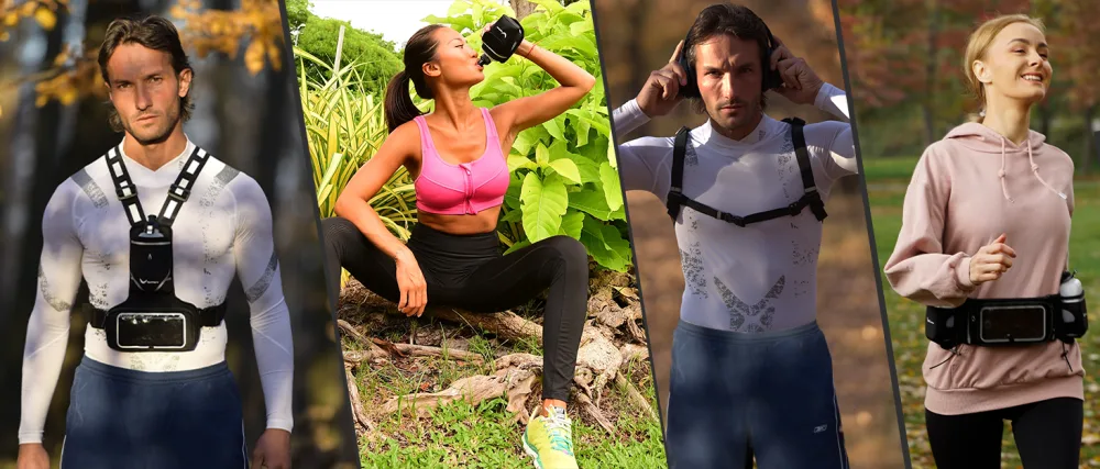 Voted No.1 Hydration Belt Runtasty Winners' Running Fuel Belt - Includes accessories: 2 BPA Free Water Bottles & Runners Ebook - Fits Any iPhone - w/Touchscreen cover - No Bounce Fit and more! - running belt hydration chest pack handheld touchscreen ready phone pocket