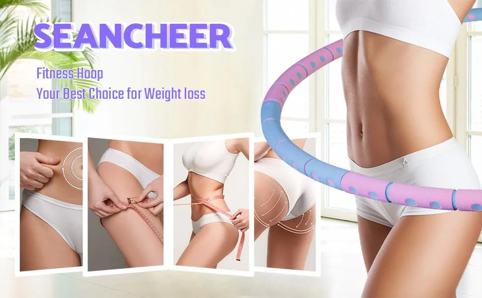 Weighted Detachable Exercise Ring, 2 to 5lb Adjustable, 8 Sections Portable for Indoor and Outdoor, Great for Adults and Beginners, by SEANCHEER - product information 6