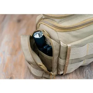 SHANGRI-LA Tactical Range Bag Outdoor Sling Backpack Hiking Fanny Waist Pack Tan - edit