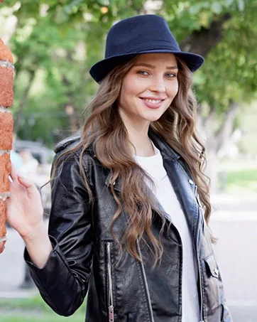 Simplicity Unisex Timelessly Classic Manhattan Fedora Hat Black - fedora hats for women