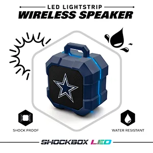SOAR NHL ShockBox LED Wireless Bluetooth Speaker Chicago Blackhawks - BTX2