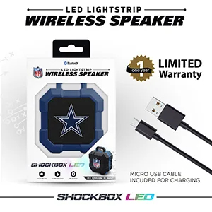 SOAR NHL ShockBox LED Wireless Bluetooth Speaker Chicago Blackhawks - LED Speaker
