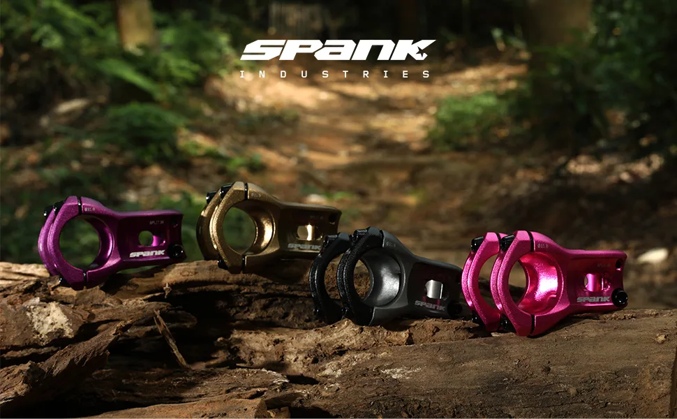 Spank Spoon 350 Stem,Black,45mm Chamfered bar clamp, Ultra-Short Stack Height, Bicycle Stem, Ideal for ASTM 5, All Mountain, Enduro, Trail, Free Ride, DJ, E-Bike Black 45mm - Spank Stems