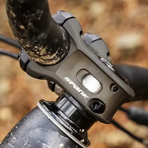 Spank Spoon 350 Stem,Black,45mm Chamfered bar clamp, Ultra-Short Stack Height, Bicycle Stem, Ideal for ASTM 5, All Mountain, Enduro, Trail, Free Ride, DJ, E-Bike Black 45mm - Spank Stems