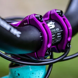 Spank Spoon 350 Stem,Black,45mm Chamfered bar clamp, Ultra-Short Stack Height, Bicycle Stem, Ideal for ASTM 5, All Mountain, Enduro, Trail, Free Ride, DJ, E-Bike Black 45mm - Spank Stems