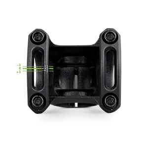 Spank Spoon 350 Stem,Black,45mm Chamfered bar clamp, Ultra-Short Stack Height, Bicycle Stem, Ideal for ASTM 5, All Mountain, Enduro, Trail, Free Ride, DJ, E-Bike Black 45mm - Spank Stems