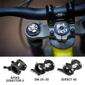 Spank Spoon 350 Stem,Black,45mm Chamfered bar clamp, Ultra-Short Stack Height, Bicycle Stem, Ideal for ASTM 5, All Mountain, Enduro, Trail, Free Ride, DJ, E-Bike Black 45mm - Spank Stems