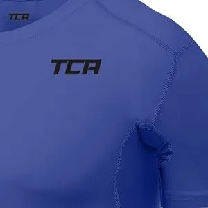 TCA Boys' HyperFusion Compression Base Layer Top Short Sleeve Under Shirt White 12-14 Years - HF SS 1