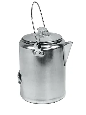 Texsport Aluminum 9 Cup Percolator Coffee Maker for Outdoor Camping - 20 cup aluminum percolator camp camping outdoors
