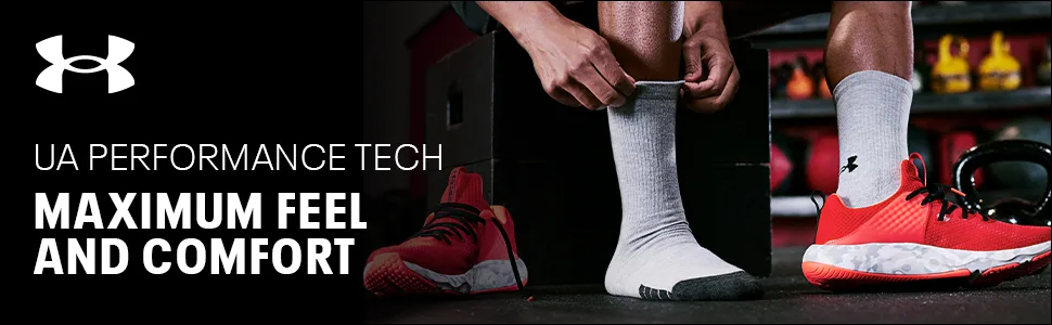 Under Armour Women's Performance Tech No Show Socks, Multipairs Black (6-pairs) Large - Under Armour Performance Tech Socks