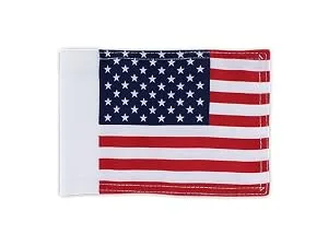 WATSY USA Golf Flagstick Practice Mini Putting Green Flags For Backyard Outdoor Patio Home Training Mini Golf Flag Kit Combo With Putting Hole Cup Portable 2-Section Design - USA Set of 1 - golf flag with pipe header indoor putting green with ball return golf flag frame putterball game set