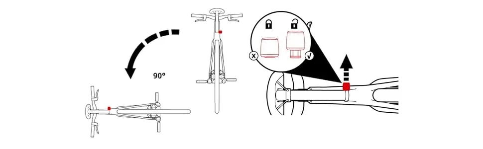 Abus Saddle/Post Lock Nutfix Seatpost Clamp/Lock, 30 Diameter, Red - product information 2