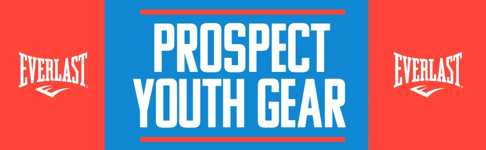 Everlast Prospect Youth Training Gloves, Blue, red - Propect Header