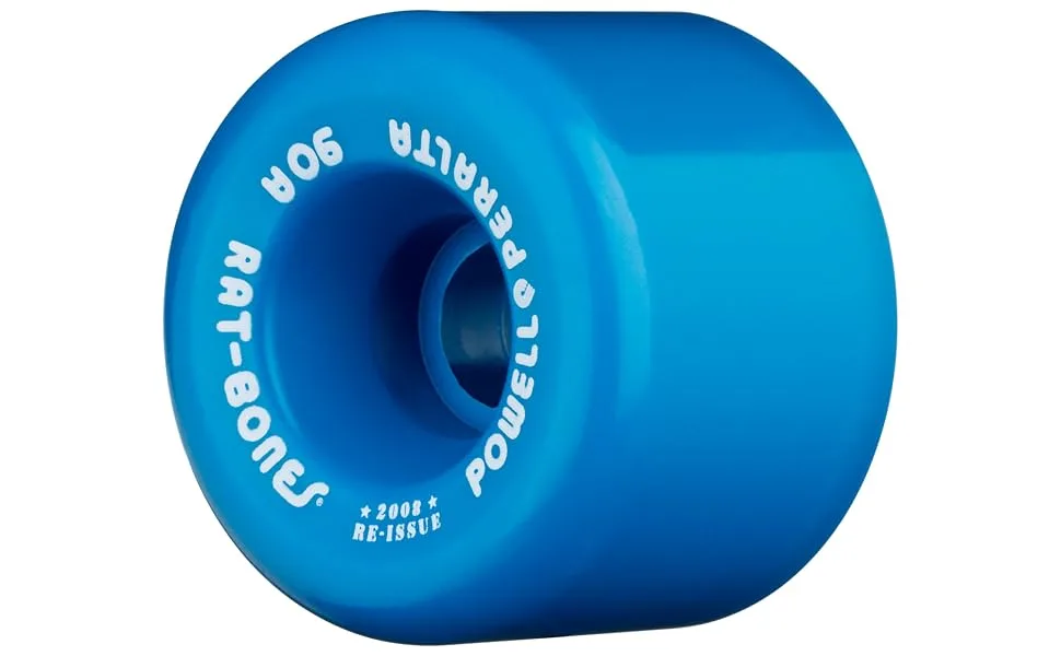 Powell Peralta Rat Bones Re-Issue Skateboard Wheels Blue 60mm - Powell Peralta Rat Bones 60mm 90a Blue Skateboard Wheels 4 pk Reissue