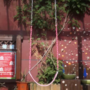 Heavy Duty Swing Seat 66 Inches Chain Plastic Coated Swing Seat Replacement Swing Set Accessories Green - swing set