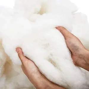 Bright Creations Stuffing for Crafts, Wool Batting for Pillow Filler, Stuffed Animals, Cushions (16oz, Natural White) - Crafts
