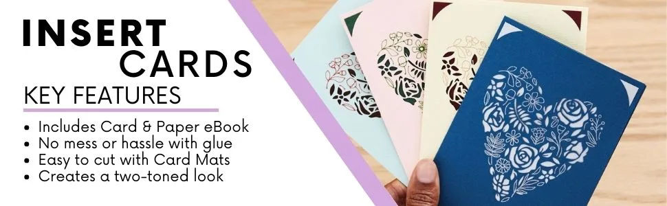 Cricut Insert Cards Double R10 Rainbow Scales Sampler Bundle DIY Cardstock Crafts with Joy, Explore or Maker, No Glue - Small Note Card, Birthday Messages, Party Invitations, Thank-Yous, Congrats - Cricut Insert Cards