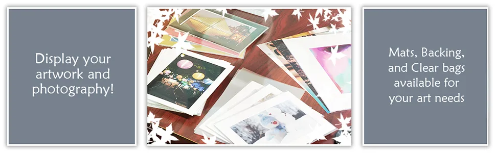 Golden State Art, Pack of 100 5x7 Backing Board 5x7 100-Pack Backing - display artwork photography using mat backing clear bag art needs