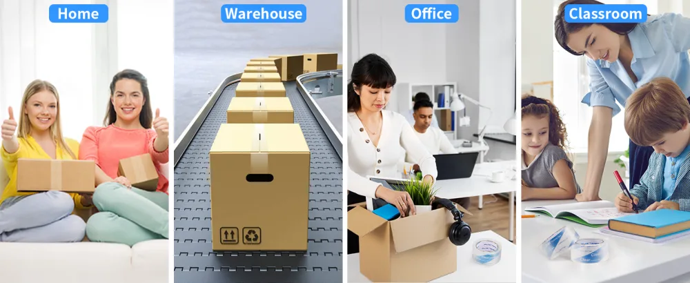 JARLINK Upgraded Version Clearer Packing Tape 12 Rolls, Heavy Duty Packaging Tape for Shipping Packaging Moving Sealing, 2.7mil Thick, 1.88 inches Wide, 60 Yards Per Roll, 720 Total Yards 1.88in x 60yd, 2.7mil Thickness 12 - product information 25