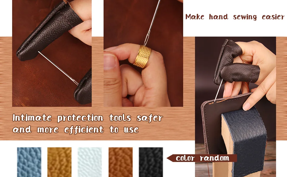 Leather Pony - Table Desktop Pony Horse Clamp with Large Eye Sewing Needles and Nail Files for DIY Leather Hand Stitching - Leather Pony