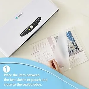 Optiazure Thermal Laminating Pouches 9"x11.5" Inches, 3mil 200Pack, Laminated Paper, Clear, Letter Size 3mil 200PK - pouches