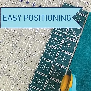 QuiltCut SpinAbout USA Made Non-Slip Quilting Ruler  5 Piece Rectangle Set - easy position