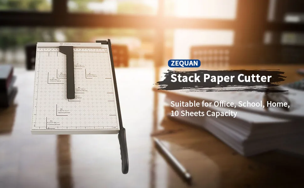 A4 Paper Cutter Stack Paper Trimmer Guillotine 12 Cutting Length with ...