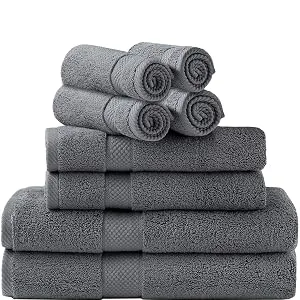 SIMPLI-MAGIC Cotton Set, Towels, 24x46, White, 6 Count 79402 24x46 - product information 2