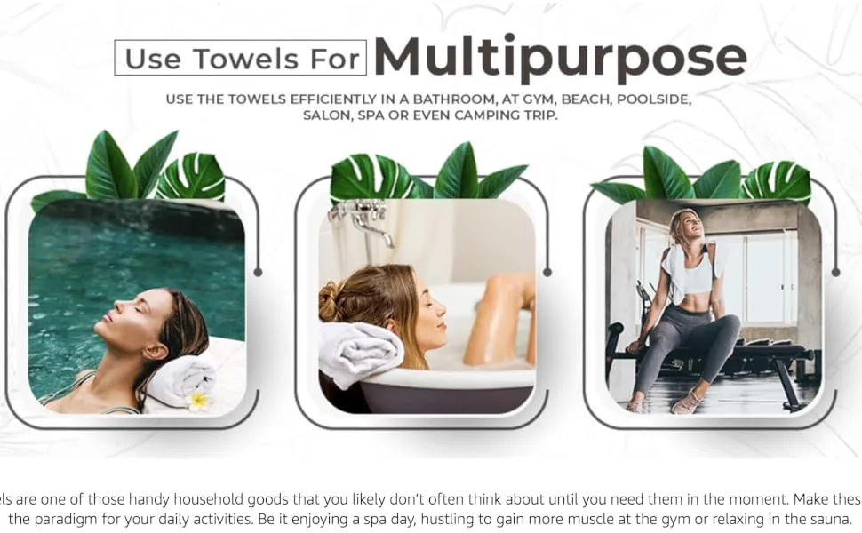 SIMPLI-MAGIC Cotton Set, Towels, 24x46, White, 6 Count 79402 24x46 - product information 9