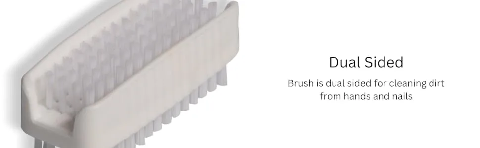 SPARTA Plastic Hand Brush, Nail Brush With Polypropylene Bristles For Kitchens, Homes, Restaurants, 3.5 Inches, White, (Pack of 24) Dual Sided White 24 - hand brush