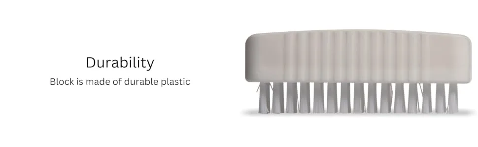 SPARTA Plastic Hand Brush, Nail Brush With Polypropylene Bristles For Kitchens, Homes, Restaurants, 3.5 Inches, White, (Pack of 24) Dual Sided White 24 - hand brush