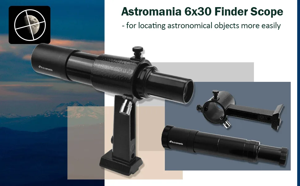 Astromania 6x30 Finder Scope, Black - Allowing Many Astronomical Objects to Become Visible to Your Eye - product information 16