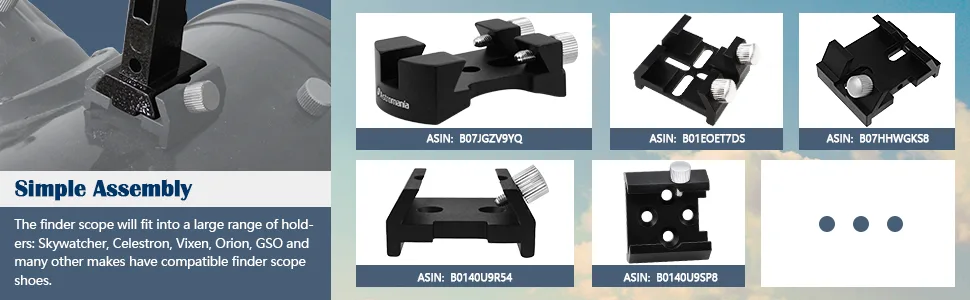 Astromania 6x30 Finder Scope, Black - Allowing Many Astronomical Objects to Become Visible to Your Eye - product information 23