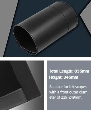 Astromania Flexible Dew Shield for Telescope Front Outer Diameter with 229-249mm Diameter - Keep Dew Away and Gives You Clear observing for The Entire Night For Outer Diameter from 229mm - 249mm - product information 18