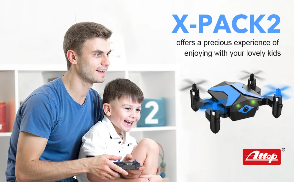 Drone for Kids - Drones with Camera for Kids, AR Game Mode RC Mini Drone w App Gravity Voice Control Trajectory Flight Altitude Hold 360Flip Kids Drone Foldable and Portable-Blue Clear Blue - product information 1