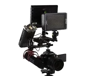 16 Inch Cold Shoe Extension Bracket - Dual Sided Camera Flash Mount with D-Flashner Adapter by Cam Caddie - Black 16-inch Black - product information 12
