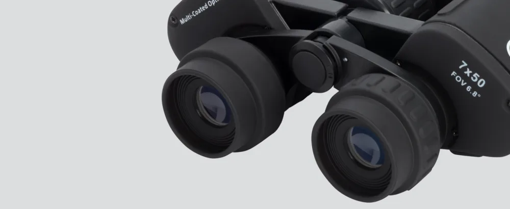 Celestron - Cometron 7x50 Bincoulars - Beginner Astronomy Binoculars - Large 50mm Objective Lenses - Wide Field of View 7x Magnification Cometron Binoculars - Comfortable and Eyeglass- Friendly