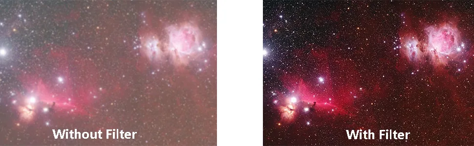 UHC Filter 2 Inch Ultra High Contrast UHC Filter, Light Pollution Reduction Filter for Telescope Eyepiece - product information 4