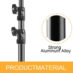 EMART Heavy Duty Light Stand 6.5ft, Spring Cushioned, Aluminum Alloy Construction, Photo Video Studio Tripod Stand for Photography Lighting, Softbox, Flash (1 Pack) 6.5ft 1 Pack - light stand