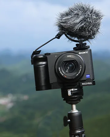 NICEYRIG Shoulder Support Camera Baseplate with 15mm Rod Clamp Railblock for Rod Support/DSLR Rig Cage - niceyrig